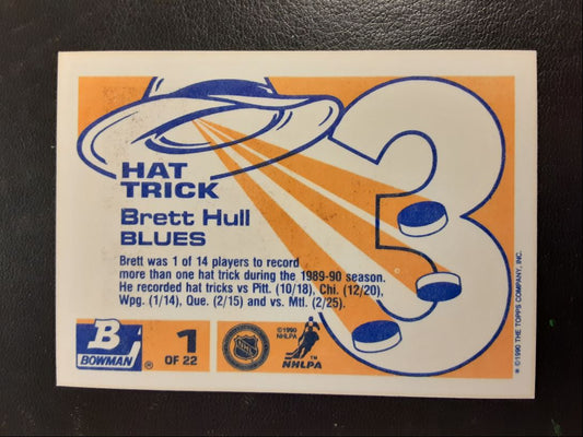 1990 Bowman Hat Tricks Brett Hull