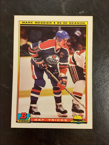 1990 Bowman Hat Tricks Mark Messier