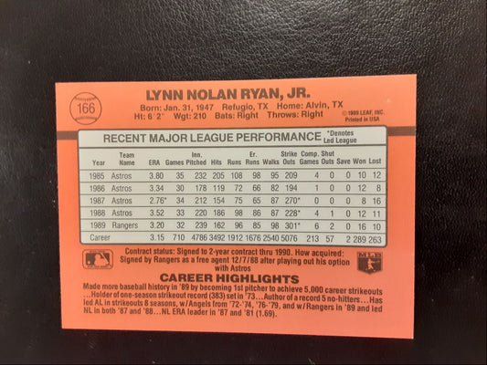 1990 Donruss Nolan Ryan