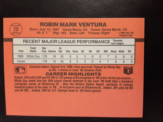 1990 Donruss Robin Ventura