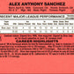 1990 Donruss Alex Sanchez