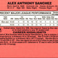 1990 Donruss Alex Sanchez
