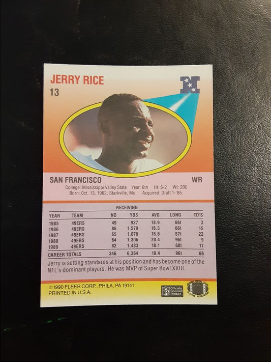 1990 Fleer Jerry Rice