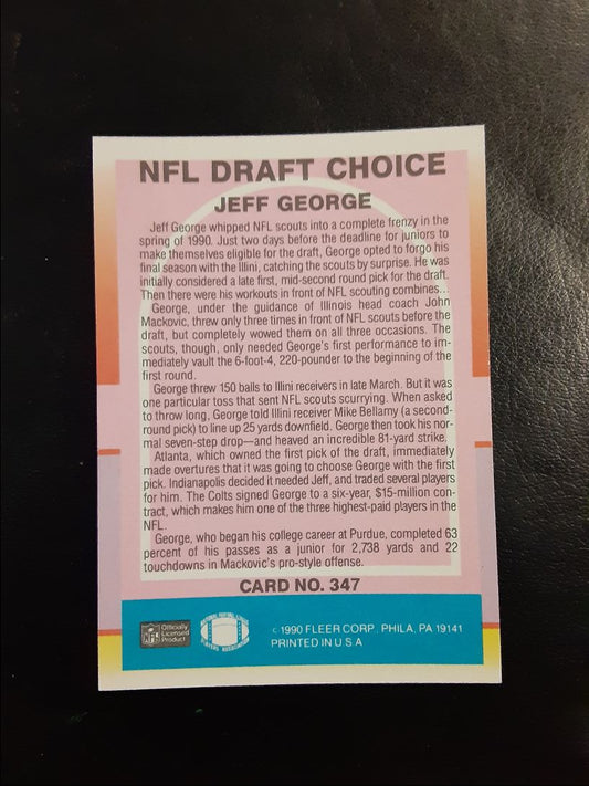 1990 Fleer Jeff George