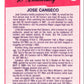 1990 Fleer Jose Canseco