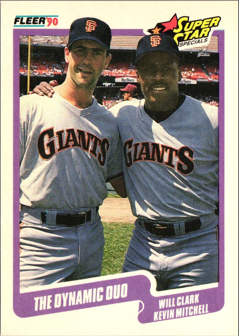 1990 Fleer Will Clark/Kevin Mitchell