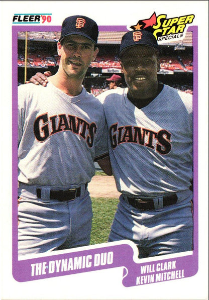 1990 Fleer Will Clark/Kevin Mitchell