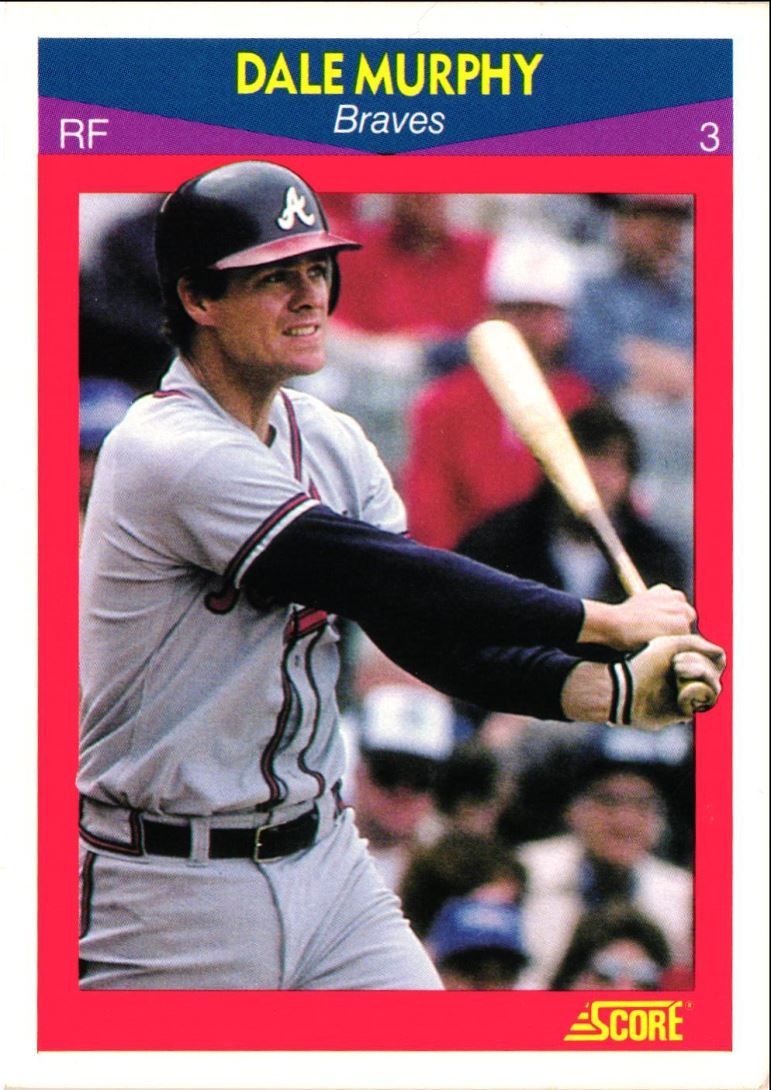 1990 Score 100 Superstars Dale Murphy