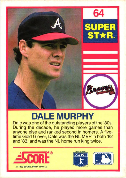 1990 Score 100 Superstars Dale Murphy