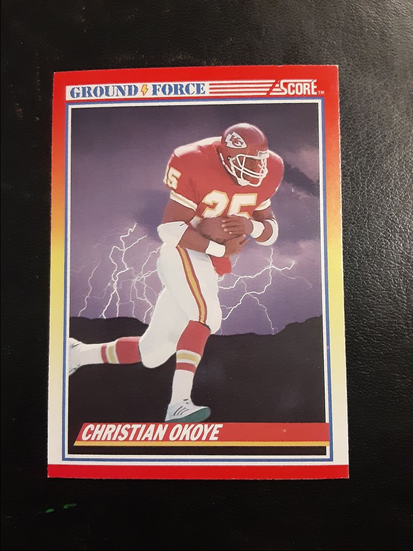 1990 Score Christian Okoye