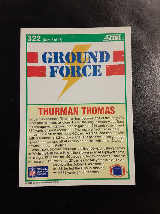 1990 Score Thurman Thomas