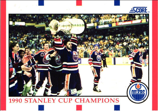 1990 Score 1990 Stanley Cup Champions AW