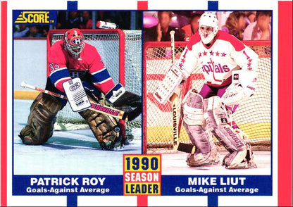 1990 Score Patrick Roy/Mike Liut