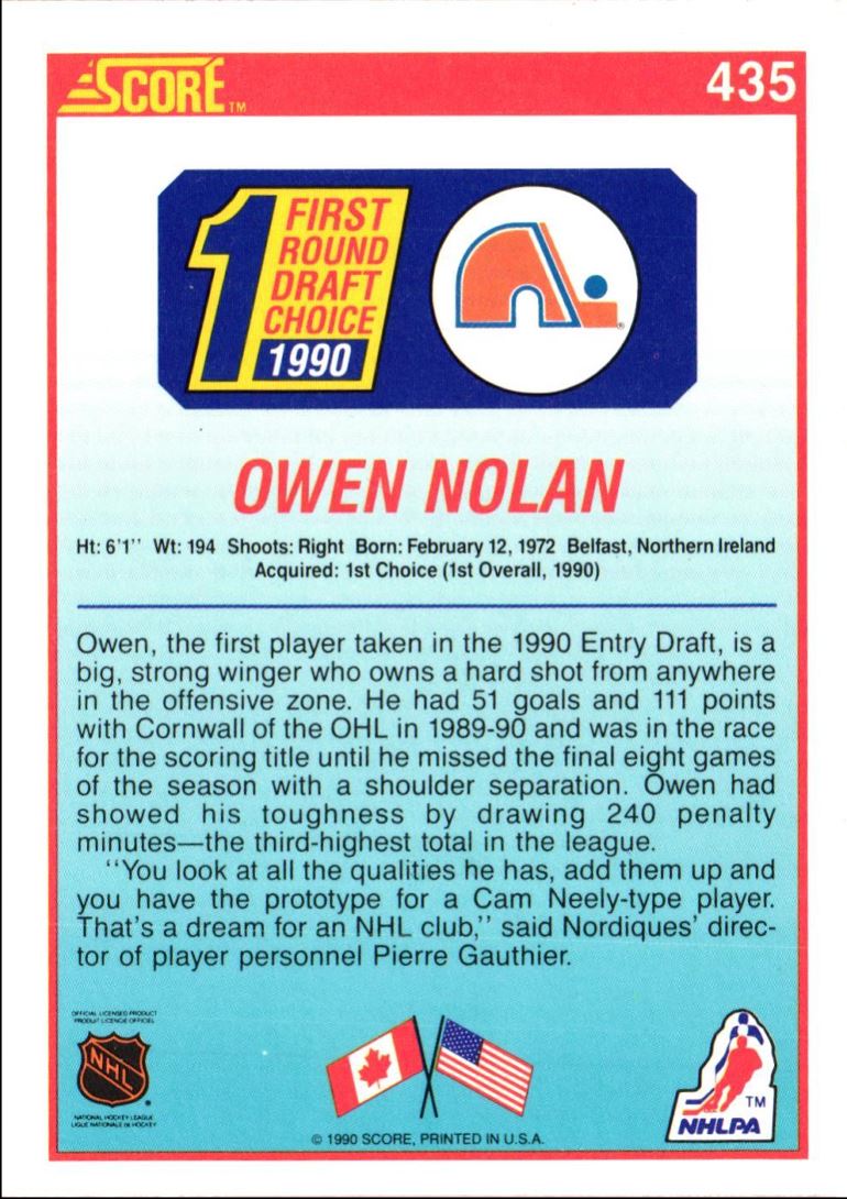 1990 Score Owen Nolan