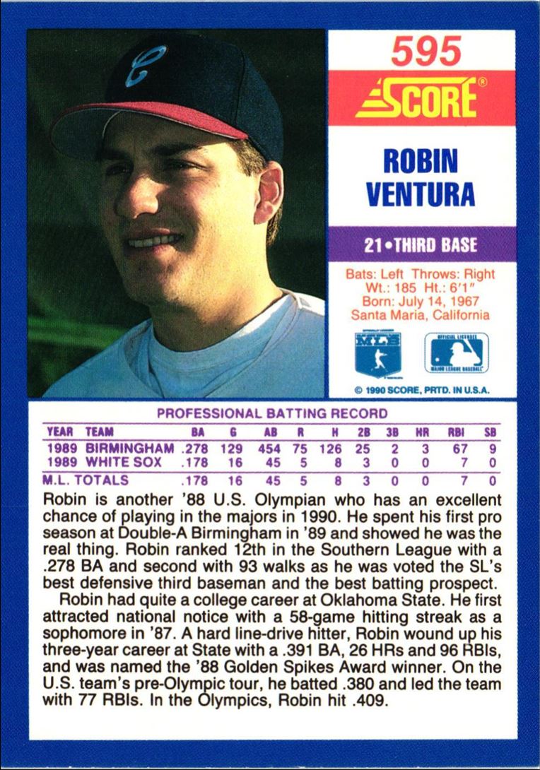 1990 Score Robin Ventura