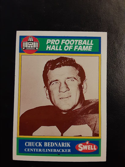 1990 Swell Pro Football Hall of Fame Chuck Bednarik