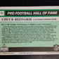 1990 Swell Pro Football Hall of Fame Chuck Bednarik