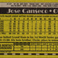 1990 Topps Jose Canseco