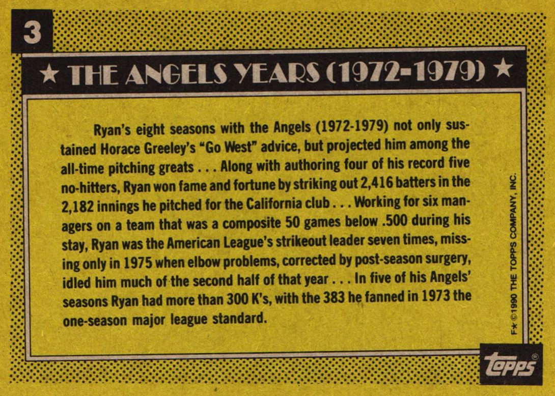 1990 Topps Nolan Ryan