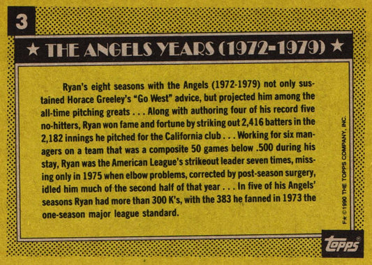 1990 Topps Nolan Ryan