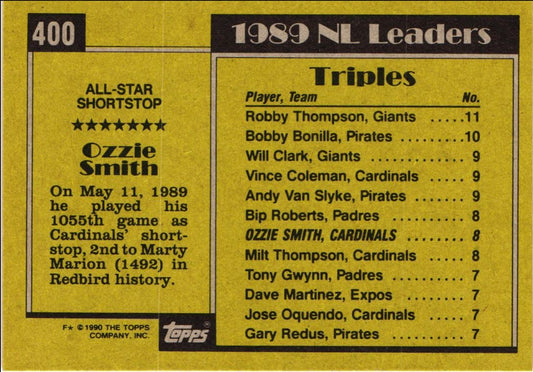 1990 Topps Ozzie Smith