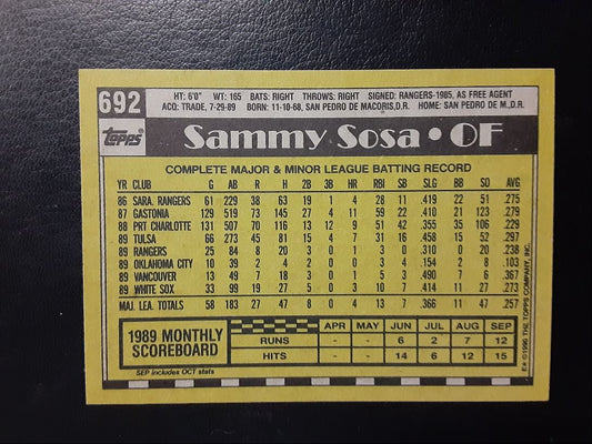 1990 Topps Sammy Sosa