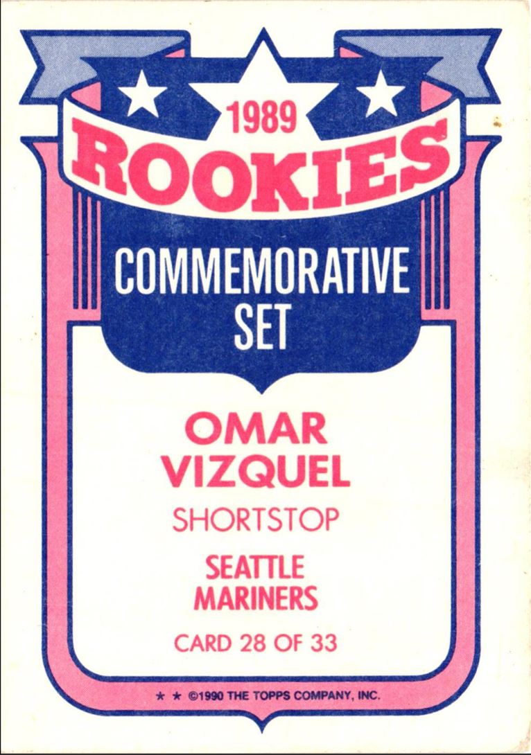 1990 Topps Glossy Rookies Omar Vizquel