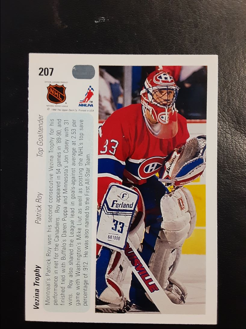 1990 Upper Deck Patrick Roy