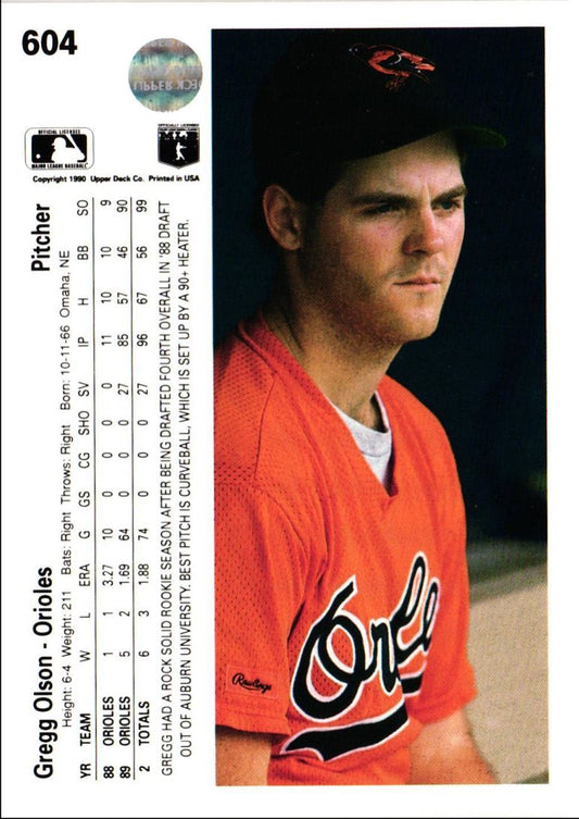 1990 Upper Deck Gregg Olson