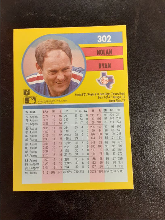 1991 Fleer Nolan Ryan