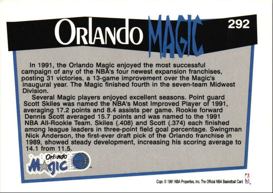 1991 Hoops Orlando Magic