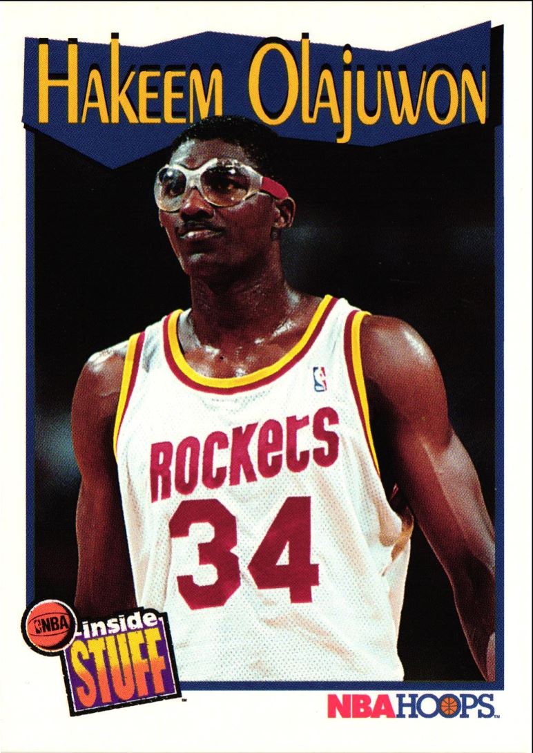 1991 Hoops Inside Stuff Hakeem Olajuwon