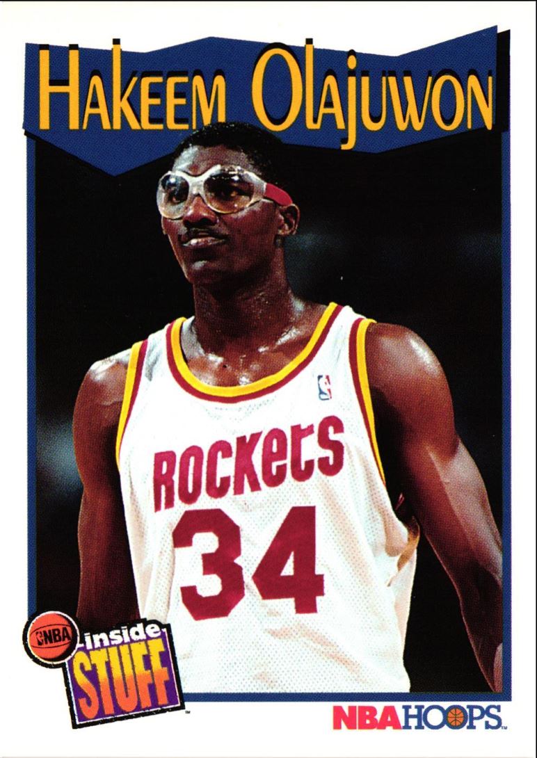 1991 Hoops Inside Stuff Hakeem Olajuwon