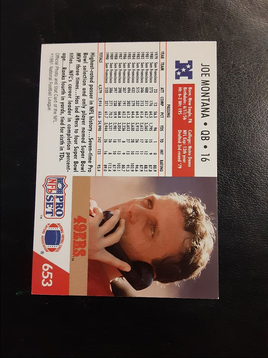 1991 Pro Set Joe Montana