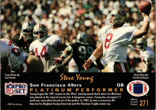 1991 Pro Set Platinum Steve Young