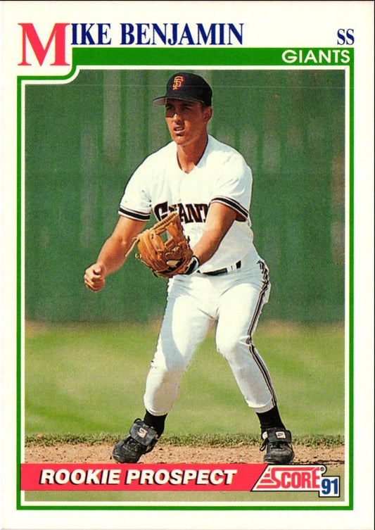 1991 Score Mike Benjamin