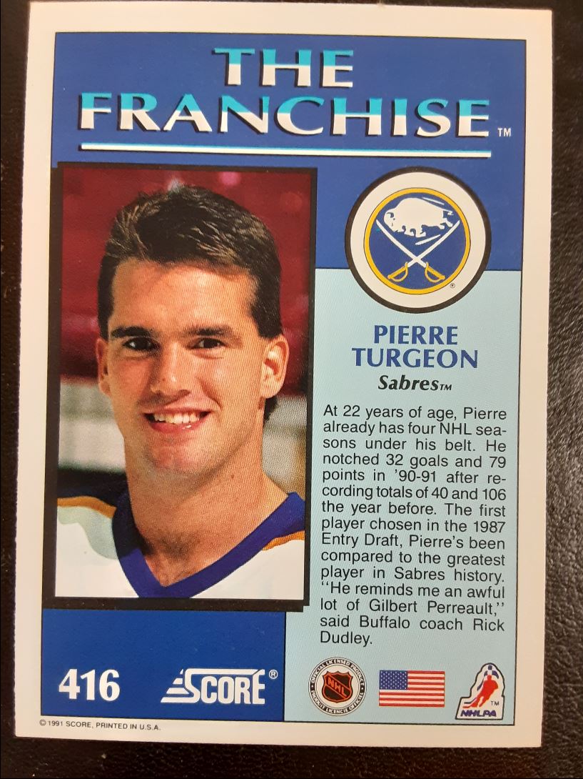 1991 Score Pierre Turgeon