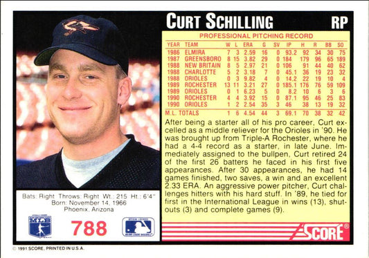 1991 Score Curt Schilling