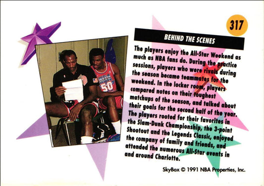 1991 SkyBox All-Star Weekend Fleer Clyde Drexler Career Highlights Behind the Scenes