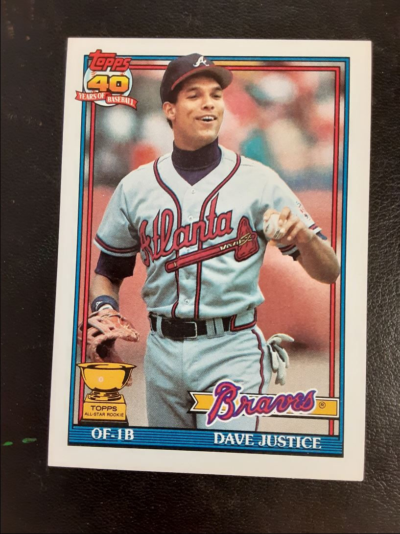 1991 Topps Dave Justice