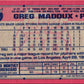 1991 Topps Greg Maddux