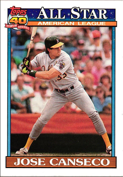 1991 Topps Jose Canseco