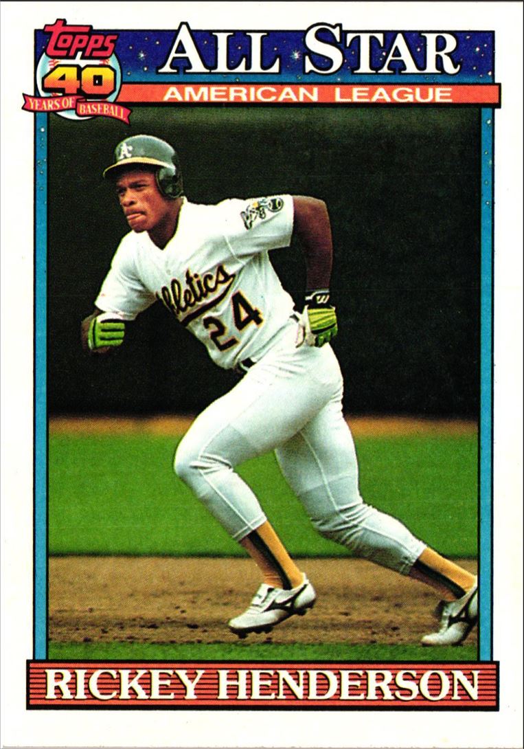 1991 Topps Rickey Henderson