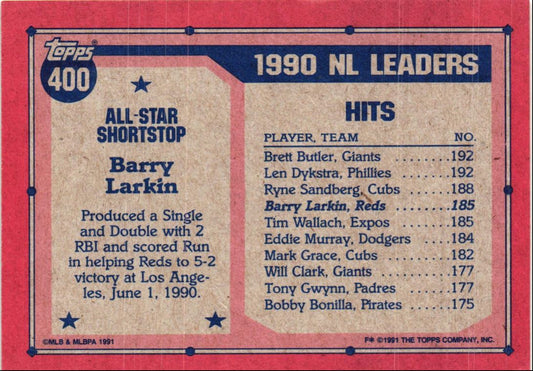 1991 Topps Barry Larkin