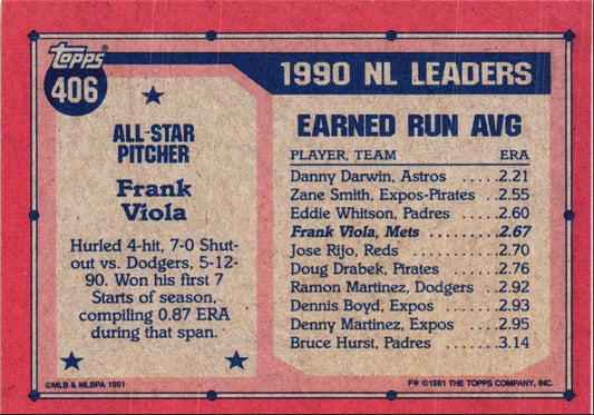 1991 Topps Frank Viola