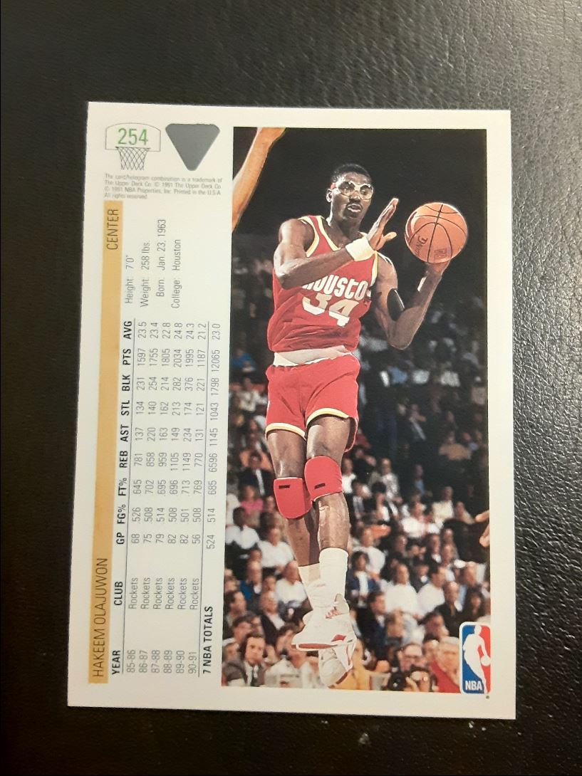 1991 Upper Deck Hakeem Olajuwon