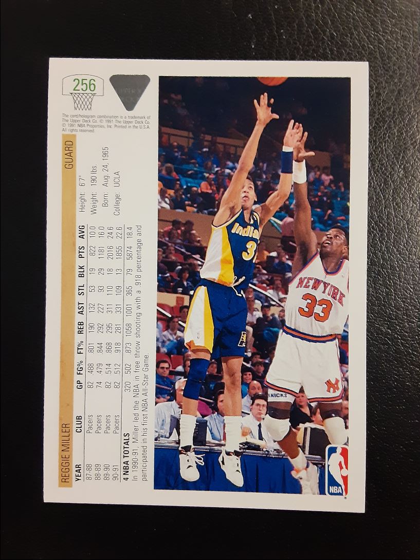 1991 Upper Deck Reggie Miller