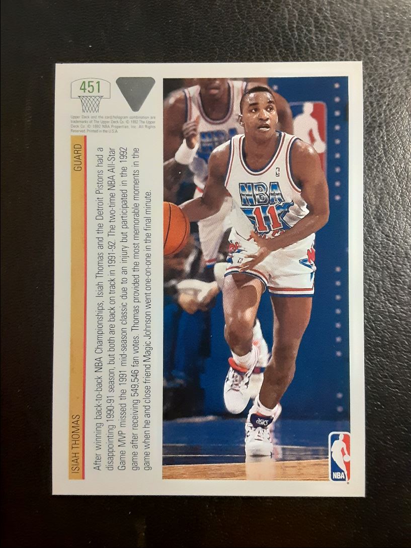 1991 Upper Deck Isiah Thomas