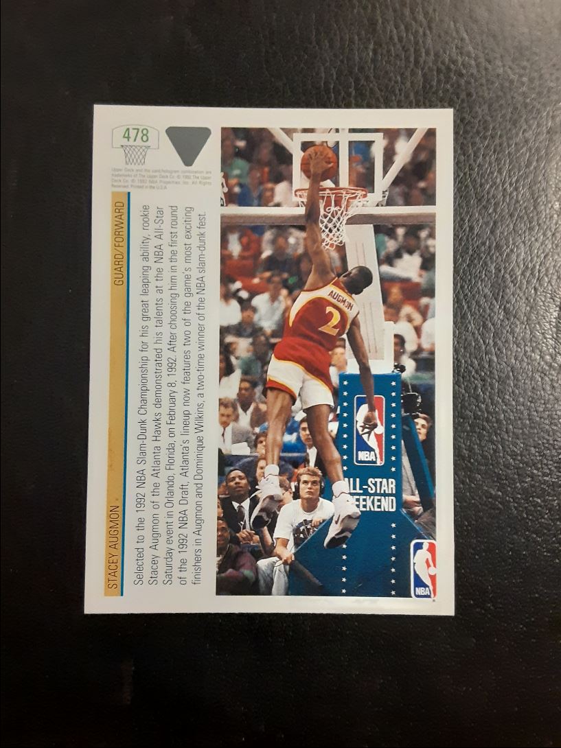 1991 Upper Deck Stacey Augmon