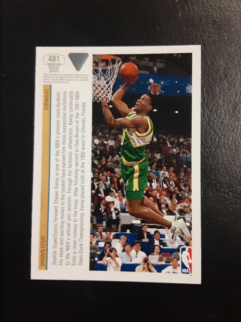 1991 Upper Deck Shawn Kemp